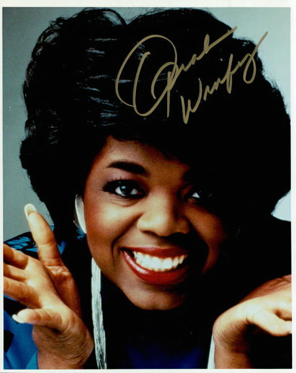 Oprah Winfrey vintage signed 8x10 Photo Poster painting