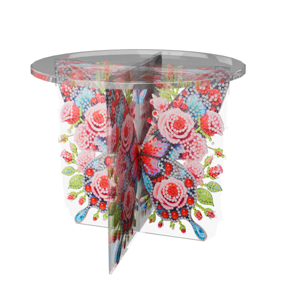 Acrylic Butterfly Diamond Painting Plant Stand Potted Plant Holder Rack
