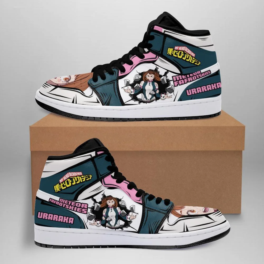 Kingofallstore - BNHA Ochako Uraraka Sneakers Custom Anime My Hero Academia Shoes