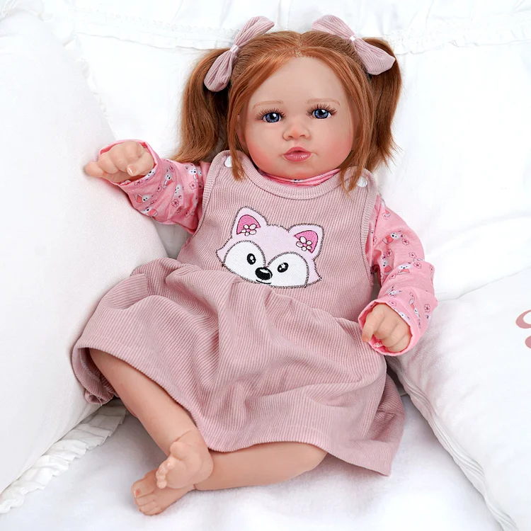 [50% OFF] Babeside 20'' Realistic Reborn Baby Doll Blue Eyes Charming Girl Miya - Little Fox Pattern