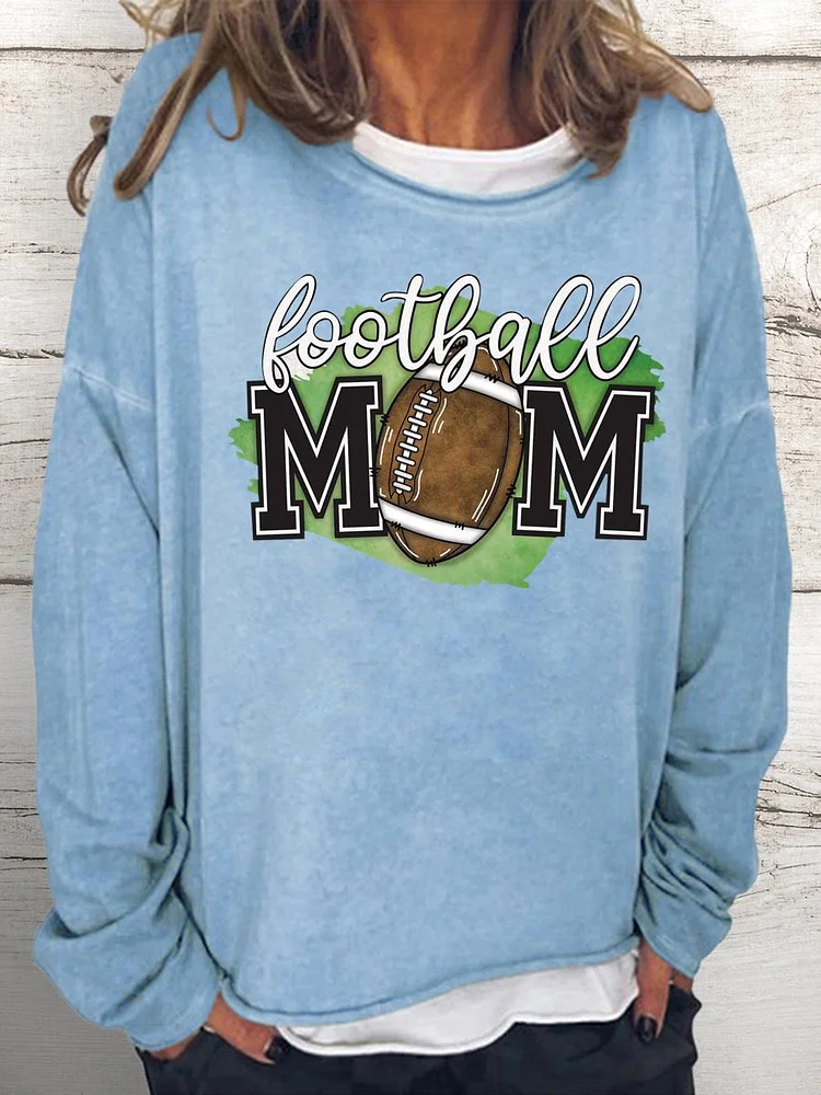 football Women Loose Sweatshirt-Annaletters