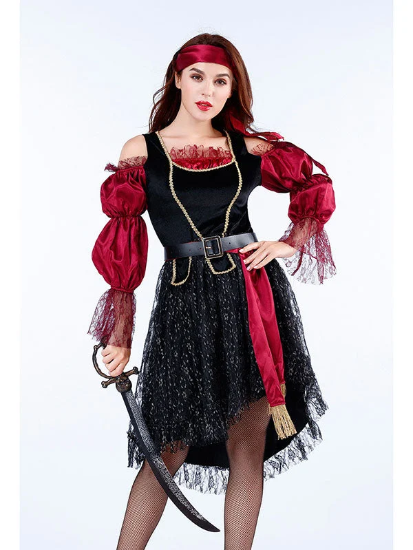Adult Women Pirate Costume Halloween Costume-elleschic
