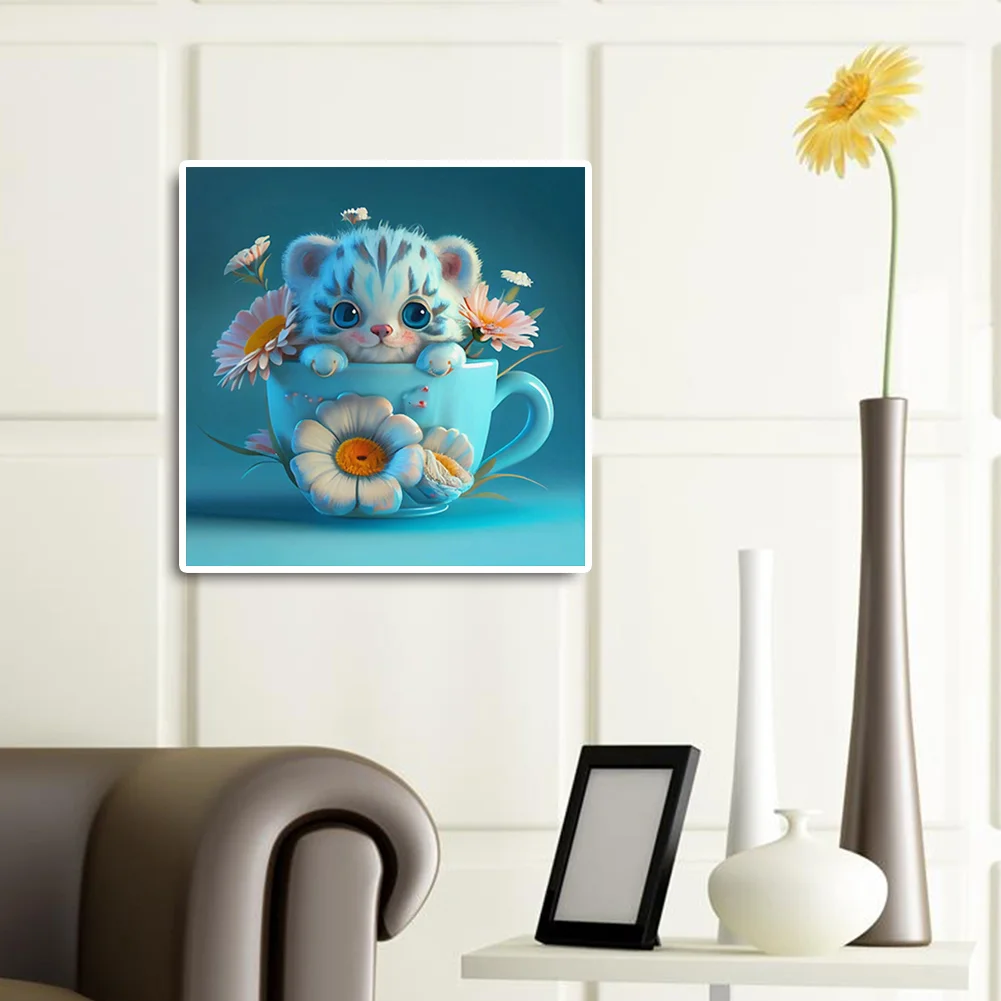 Diamond Painting - Full Round Drill - Tiger(Canvas|30*30cm)