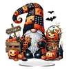 Gnome DIY 2D Flat Acrylic Diamond Painting Ornaments Kits Special Shaped Crystal Diamond Art Painting Tabletop Ornaments Single Sided Home Office Decor