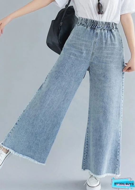 Women's Elastic Waist Wide Leg Pants