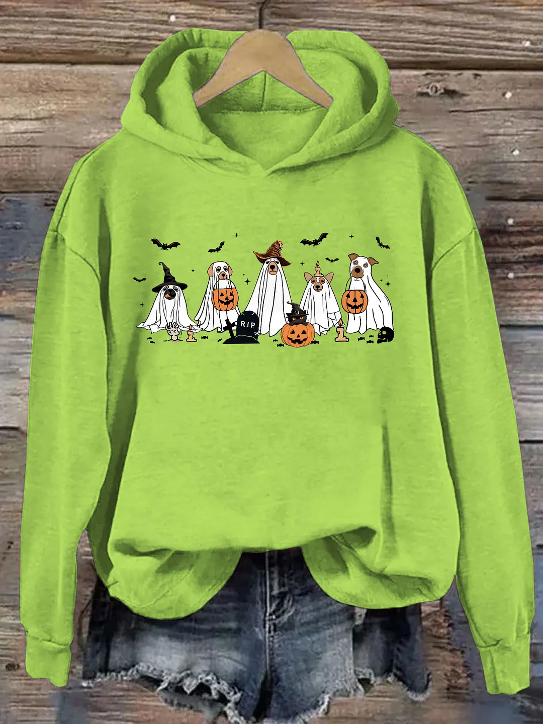Cute Ghost Dogs Halloween Hoodie