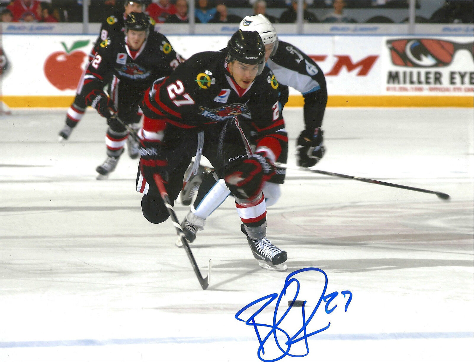 BRANDON PIRRI 'CHICAGO BLACKHAWKS' SIGNED 8X10 PICTURE *COA 2