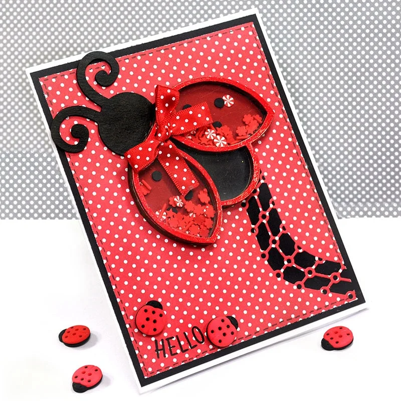 TOP EXPRESSION Ladybuy Shaker Metal Cutting Dies Stencils for DIY Scrapbooking Decorative Embossing DIY Paper Cards