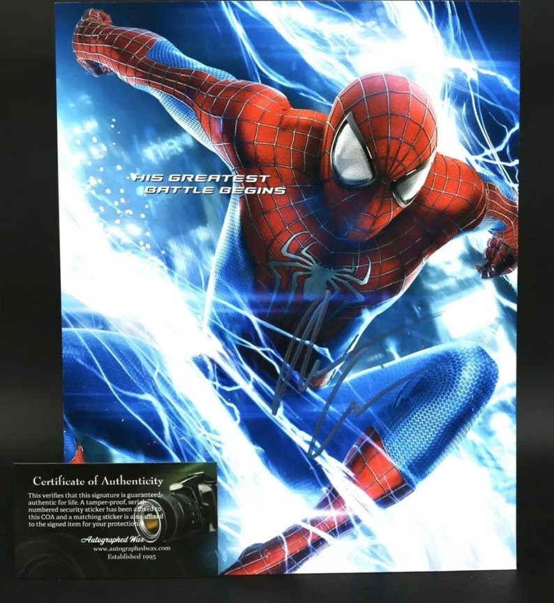 Andrew Garfield Signed Autographed Spider-Man