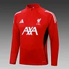 2025/2026 Liverpool Half-Pull Training Suit Red Jersey 1:1 Thai Quality Set