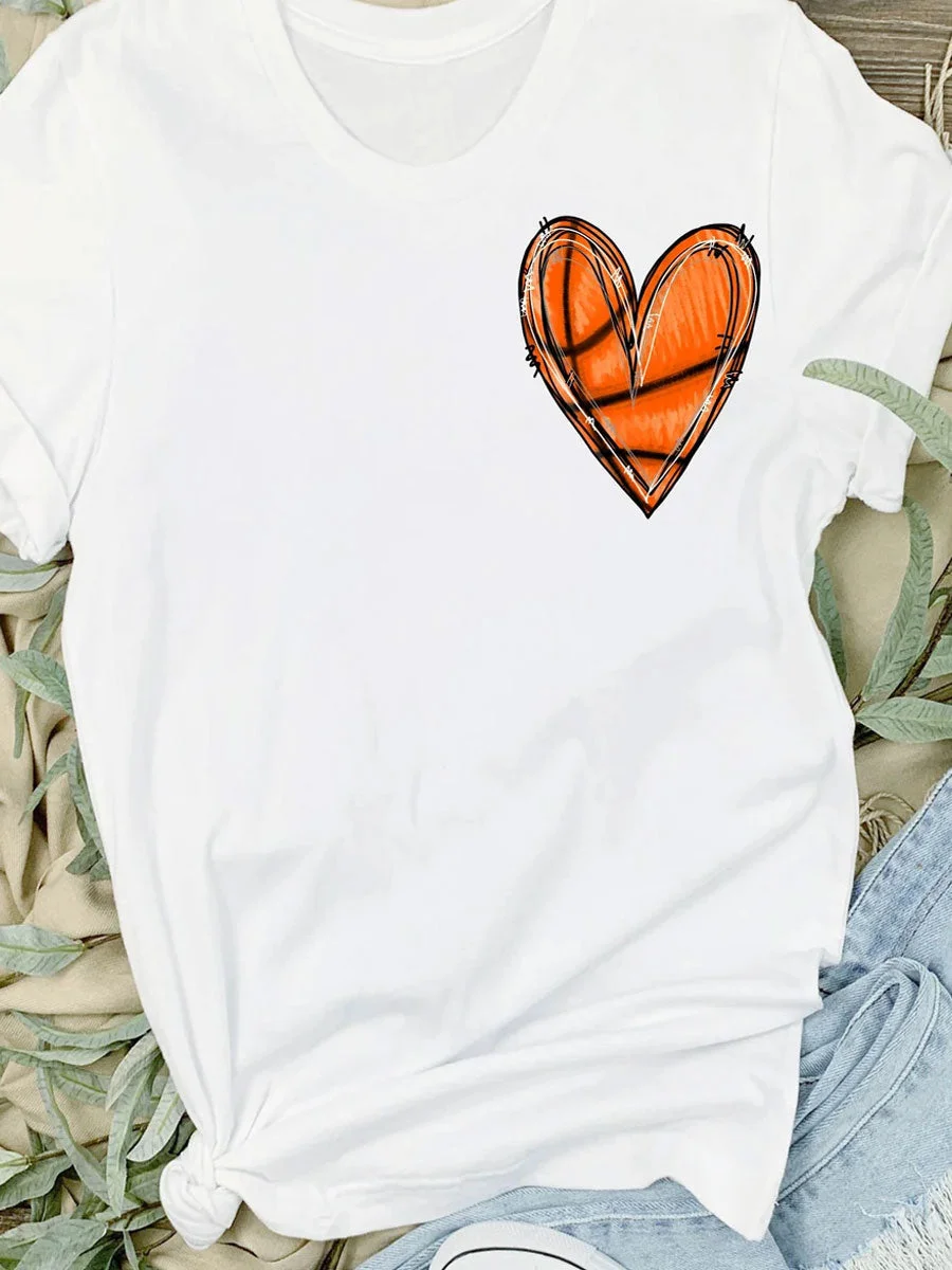 Basketball Heart T-shirt