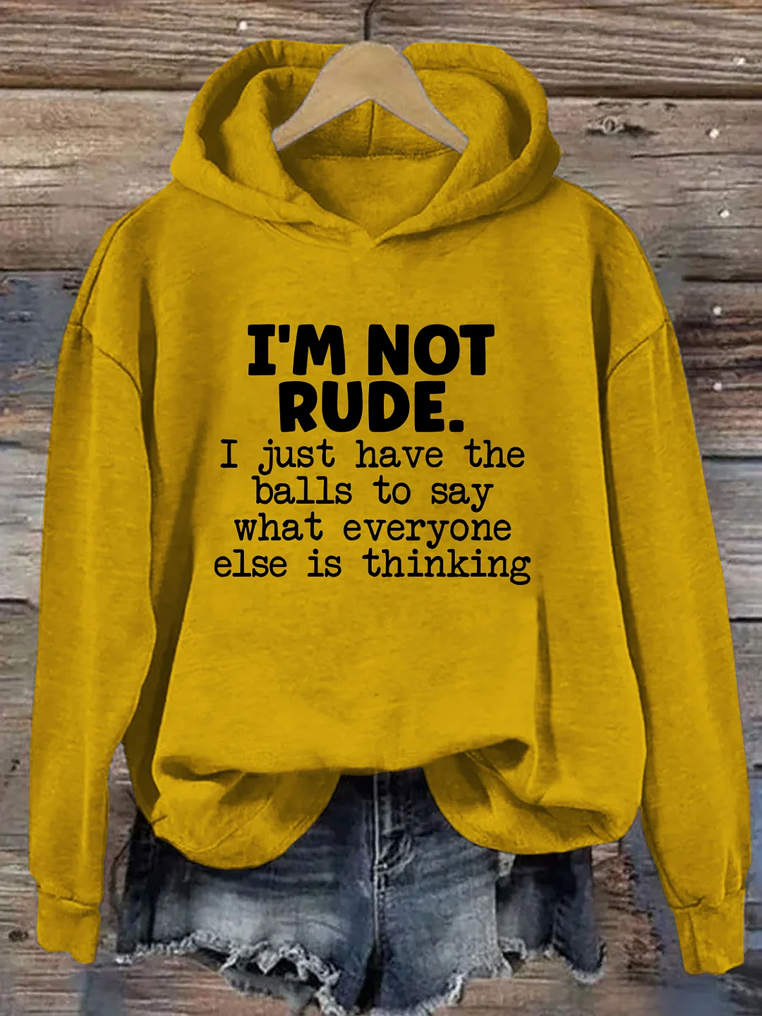 I'm Not Rude Hoodie