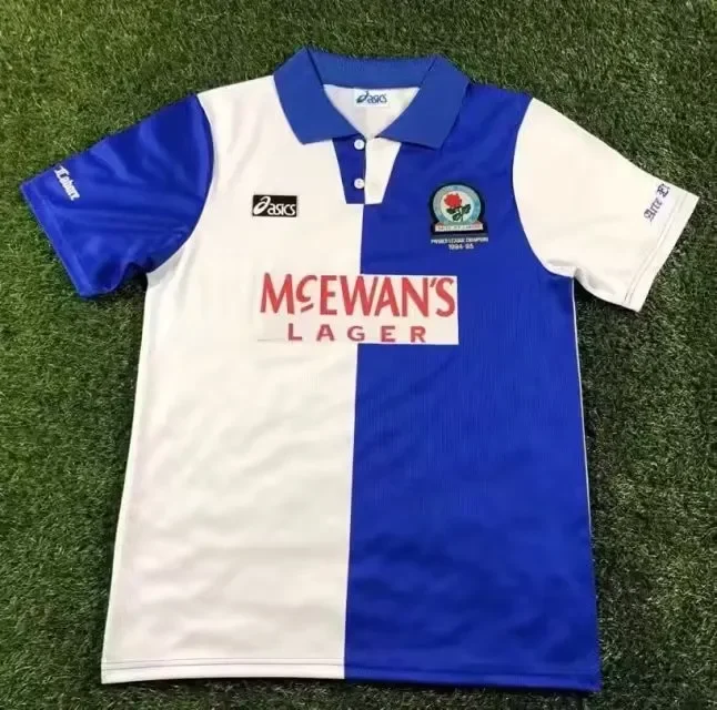 Retro 1994-1995 Blackburn Rovers Home Soccer Jersey