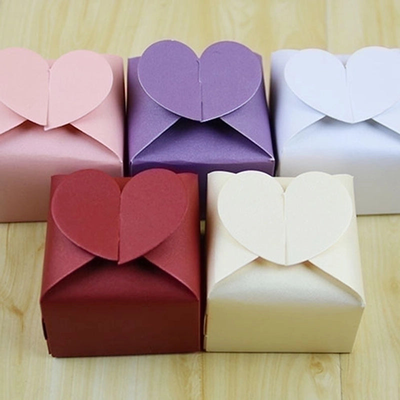 50 Pieces Heart Shape Paper Daily Gift Wrapping Supplies