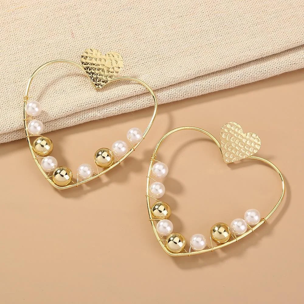 Faux pearl earrings