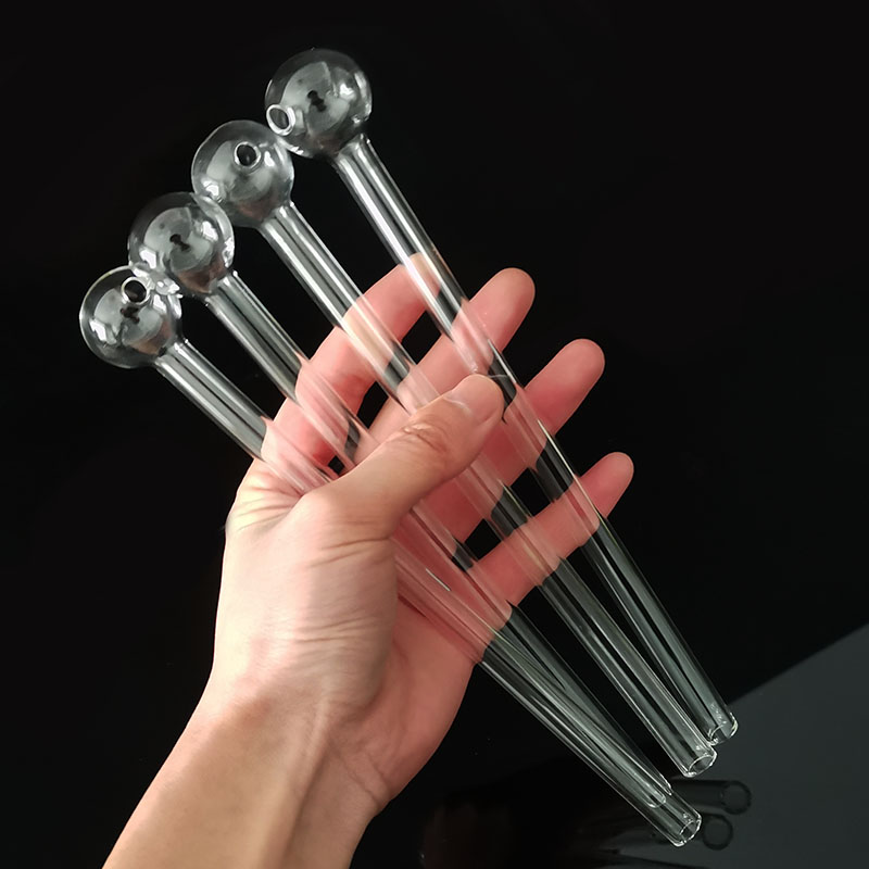 Oil Burner Glass Pipe 7.9 inch Clear Pyrex Water Pipes Bubble