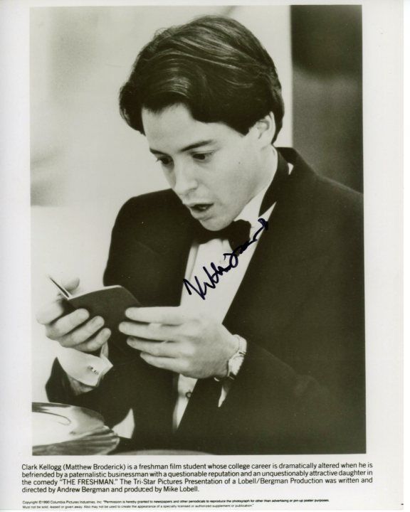 MATTHEW BRODERICK signed autographed THE FRESHMAN Photo Poster painting