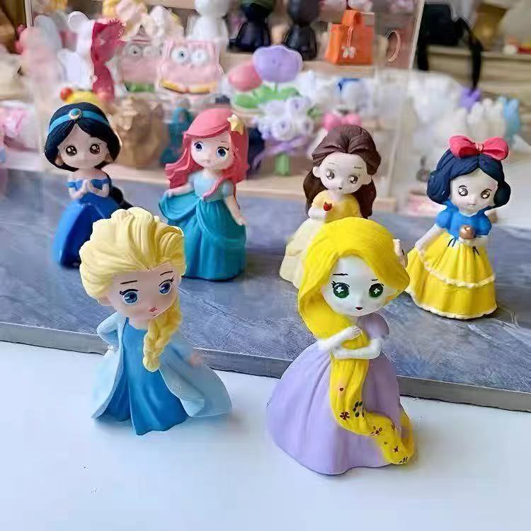 3D hot-selling Aisha Snow White plaster doll princess children's DIY hand-painted graffiti main white embryo three-dimensional doll