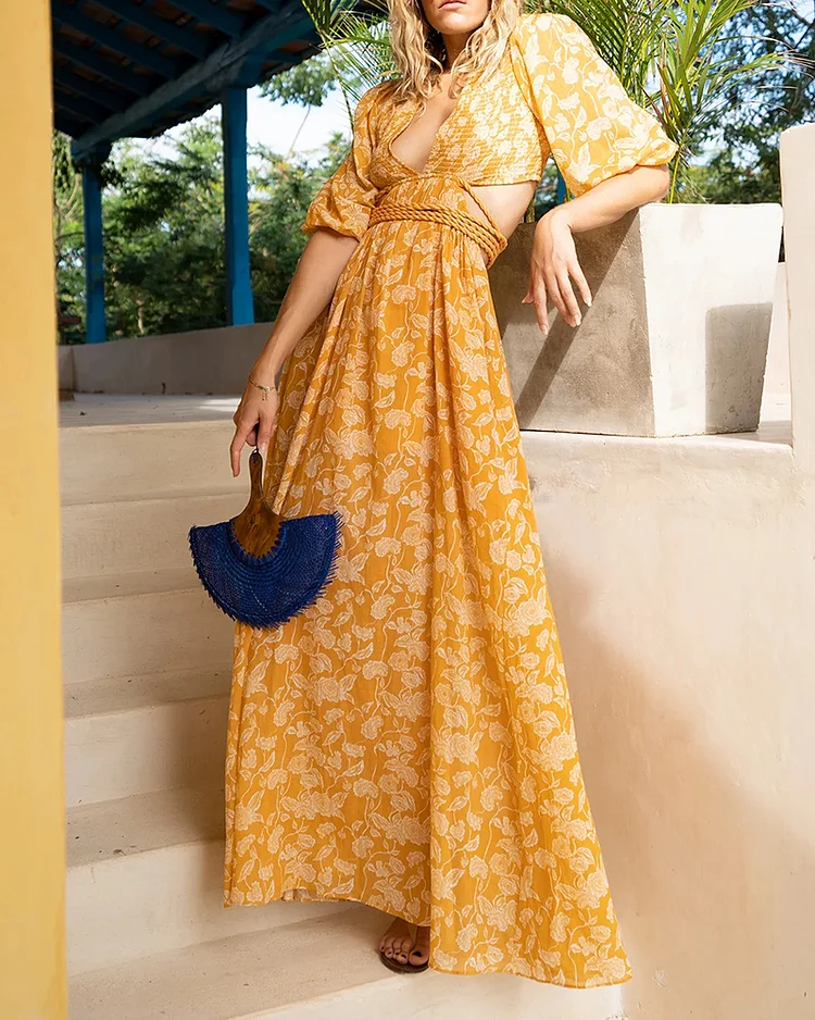 Women's fashionable casual loose long sleeve dress