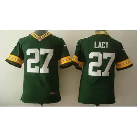 Packers #27 Eddie Lacy Green Team Color Youth Stitched NFL Elite Jersey