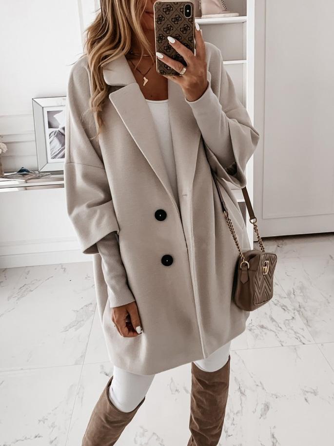 Women's V-neck Long Sleeve Sweater Coat Top