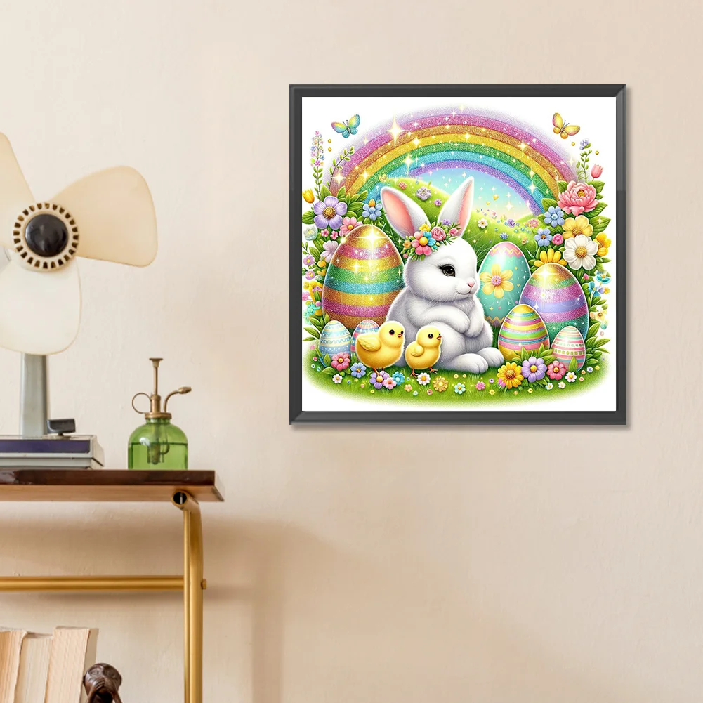 Diamond Painting - Full Round Drill - Easter Rabbit(Canvas|30*30cm)