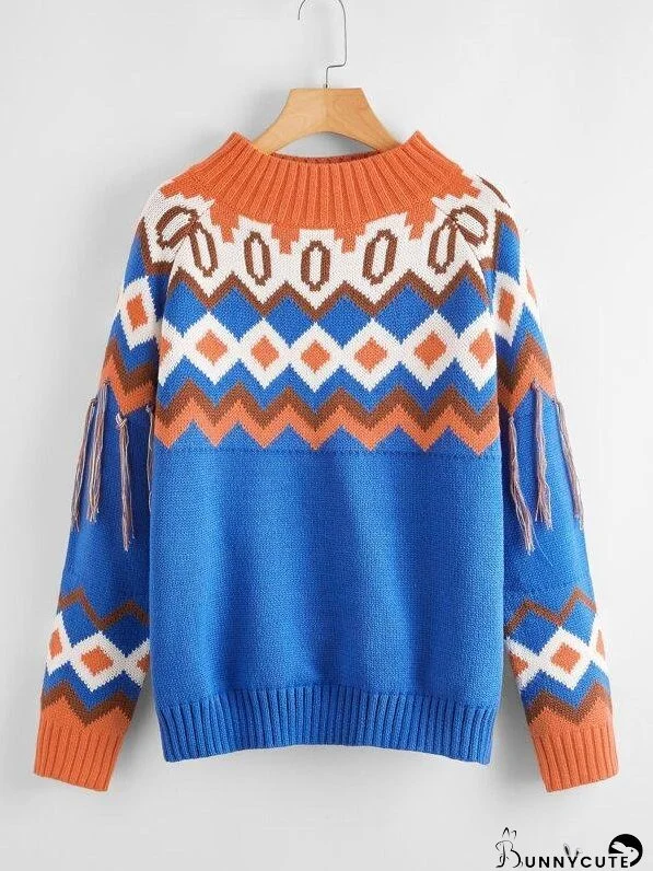 Fair Isle Pattern Sweater