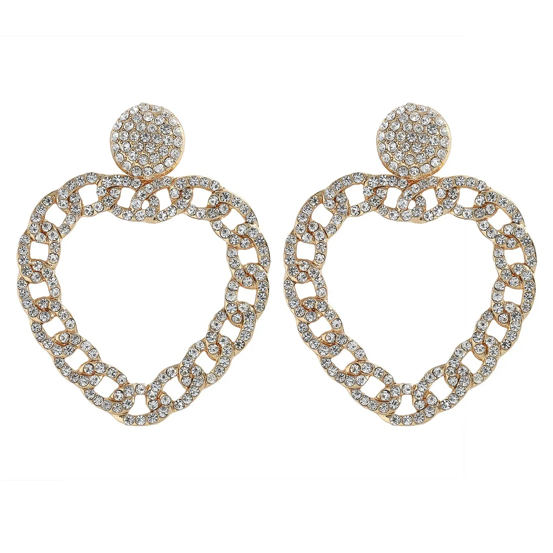 Dvacaman New Designs Crystal Square Drop Earrings for Women 2019 Fashion Rhinestone Statement Earrings Dangle Wedding Jewelry