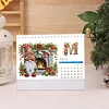 Calendrier 2026 Kit de peinture au diamant Gnome de No&euml;l DIY Diamond Art Bureau Calendar