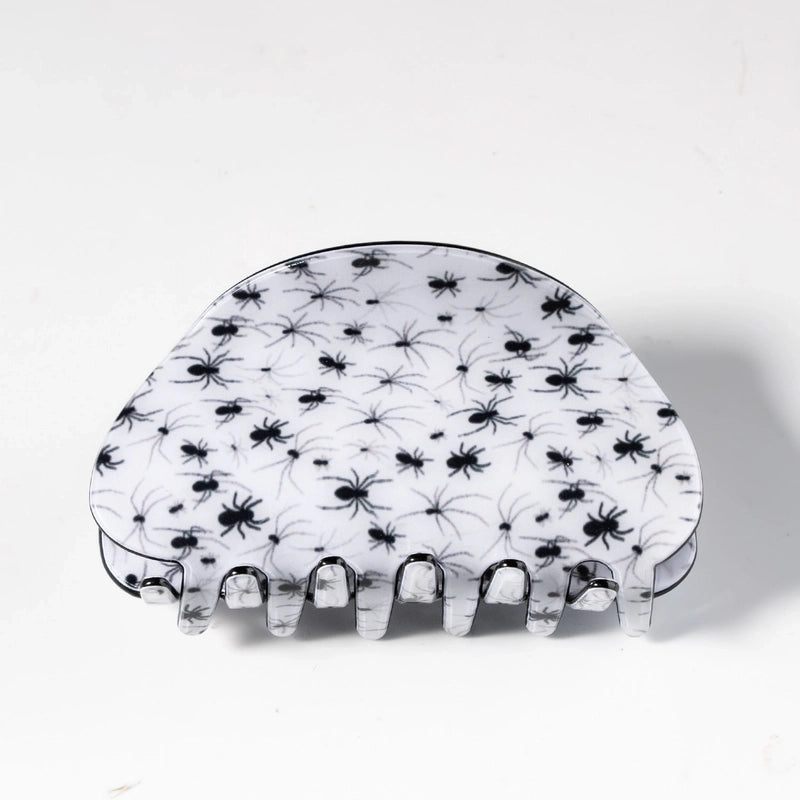 Halloween Minimalist Women’s Pumpkin Lattice Spider PVC Hair Claws