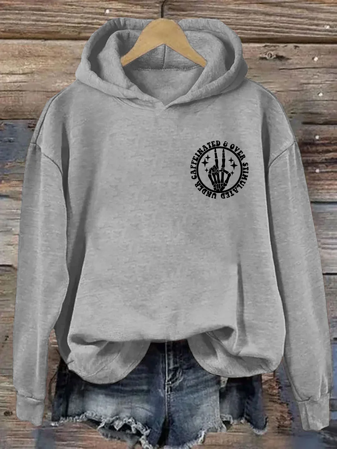 Under Caffeinated and Over Stimulated Hoodie