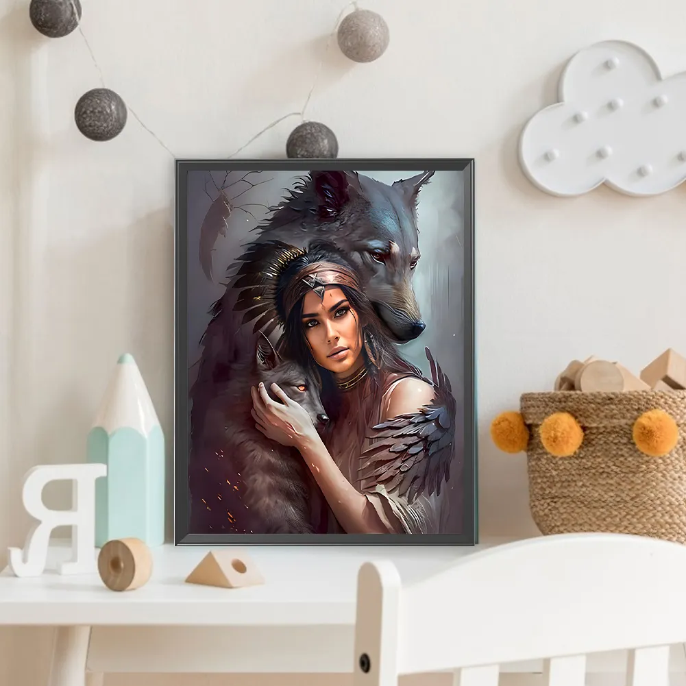 Diamond Painting - Full Round Drill - Woman(Canvas|30*40cm)