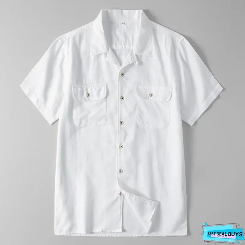 Empire Linen Button-Up Shirt