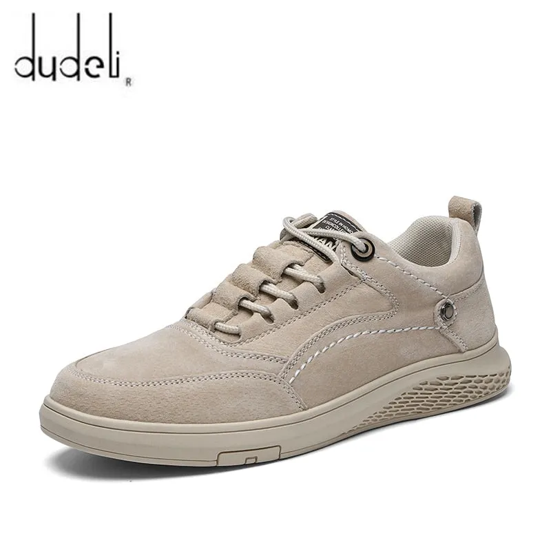 Men Shoes Fashion Genuine Leather Loafers Breathable Autumn Lace Up Comfortable Casual Outdoor Sneakers Shoes Zapatos Hombre 47
