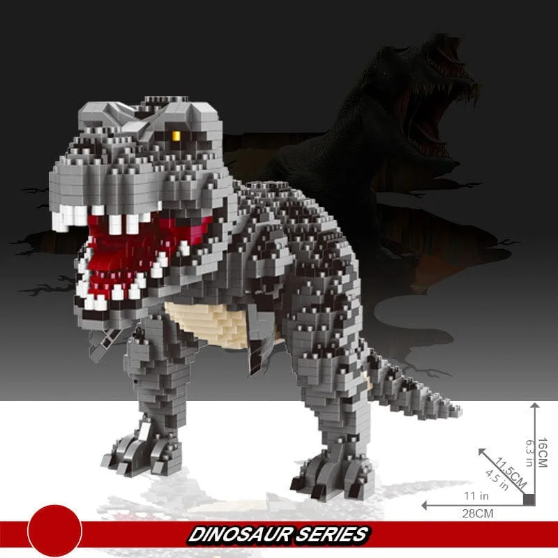 Dinosuar Buidling Blocks Mini Pieces TRex Puzzle Toys for Kids 6+