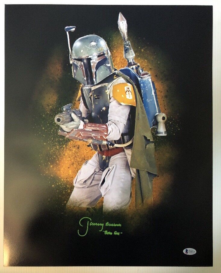 Jeremy Bulloch Signed Autographed Boba Fett 16x20 Photo Poster painting Star Wars BECKETT COA 2