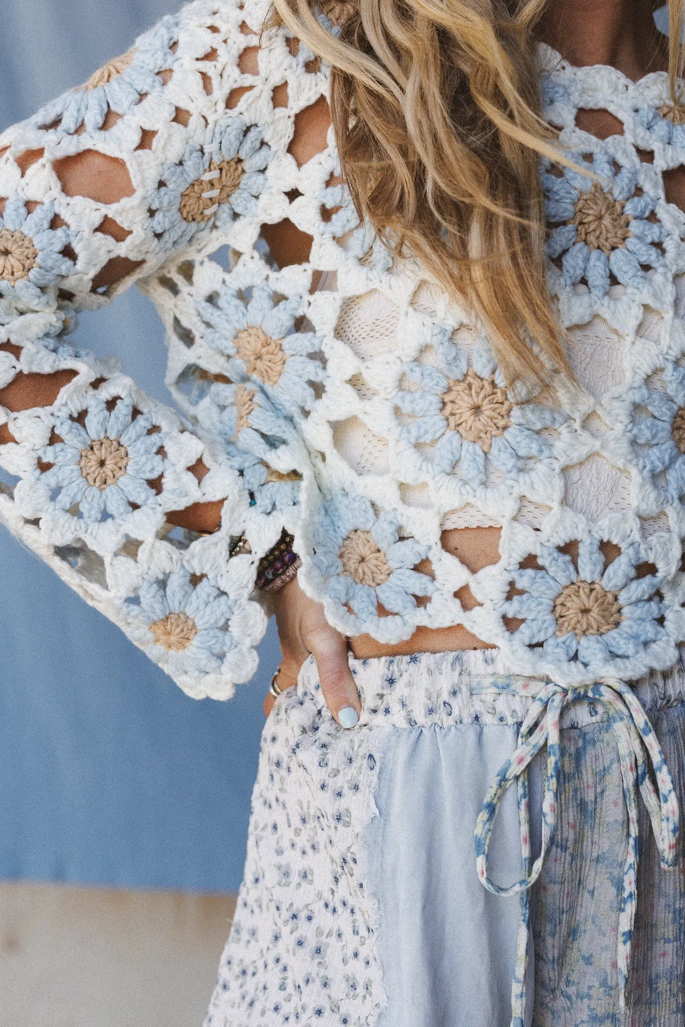 The Nest Free To Dream Crochet Top - Ivory