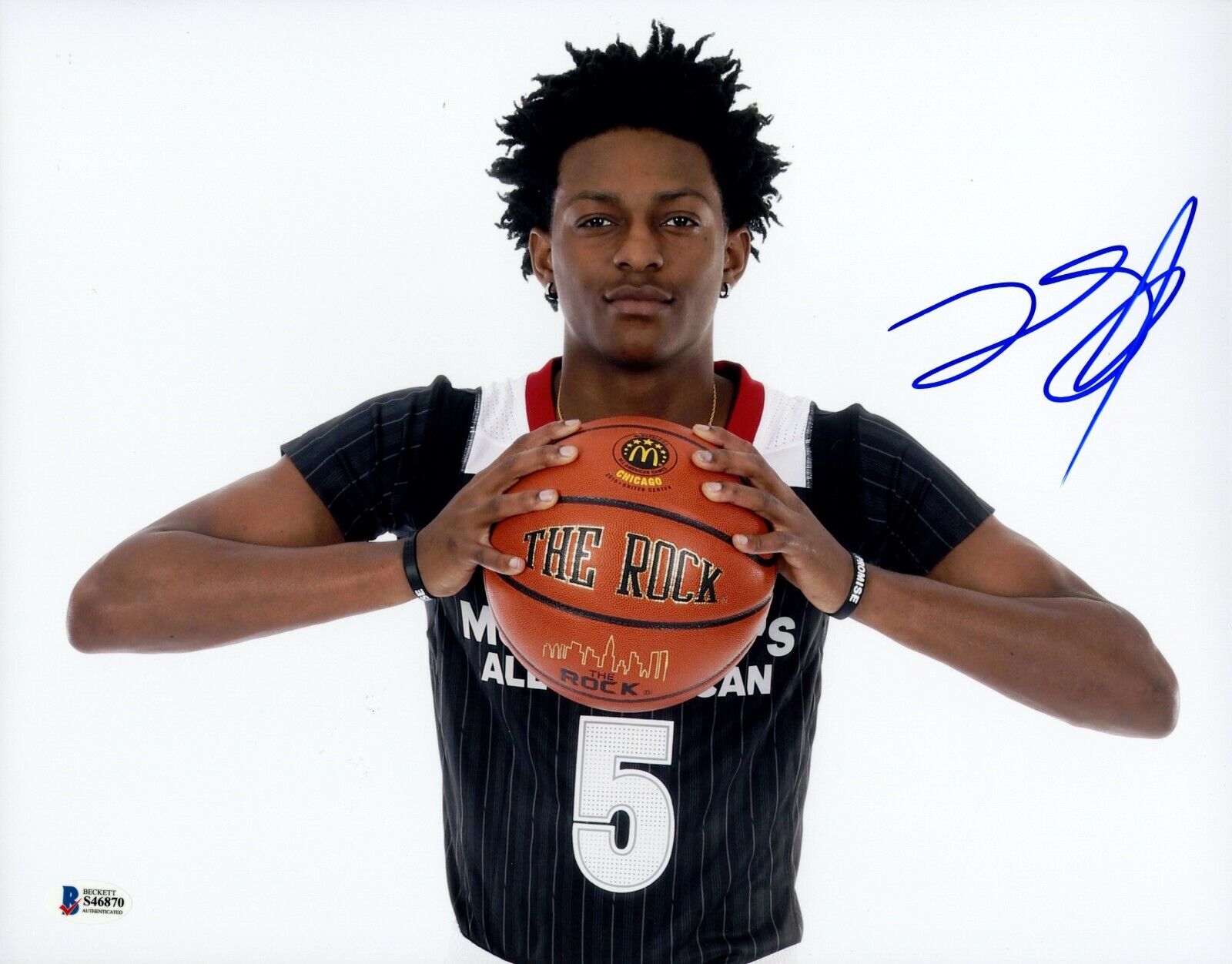 De'Aaron Fox Signed 11x14 Photo Poster painting Beckett BGS COA Auto Rookie McDonalds RC Deaaron