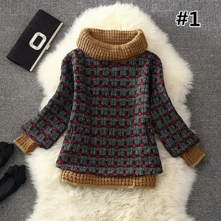 7 Colors Grids Winter Pullover Fleece Jumper SP164708