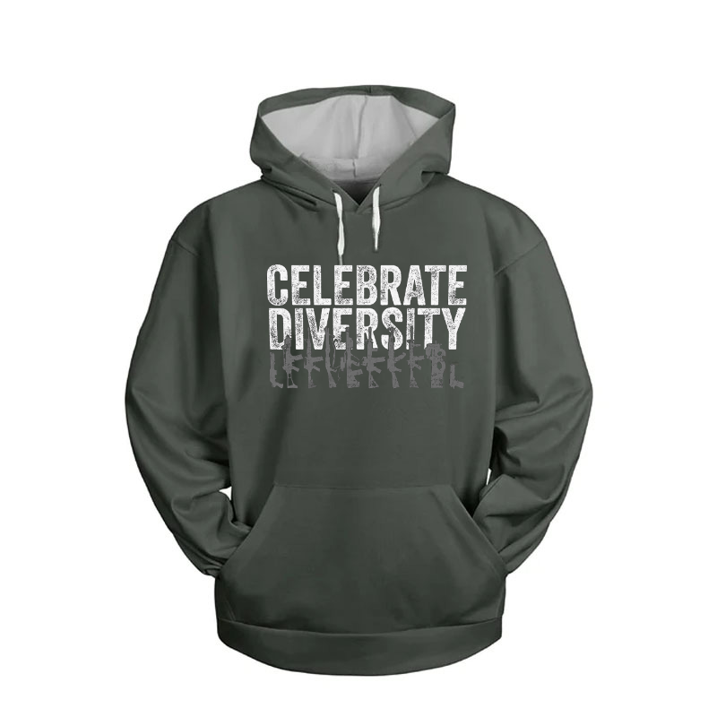 Celebrate Diversity Gun Print Hoodie