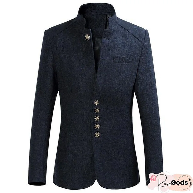 Men Autumn Chinese Style Casual Suits Large Size Male Spring Fashion Suits Coat