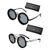 Adjustable 1-9 Sunglasses ND Filter Lenses Fishing Rounded Polarized Glasses