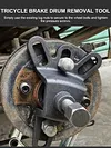 Universal Brake Drum Disassembly Tool 4 Hole Handheld for Motorcylce Accessories