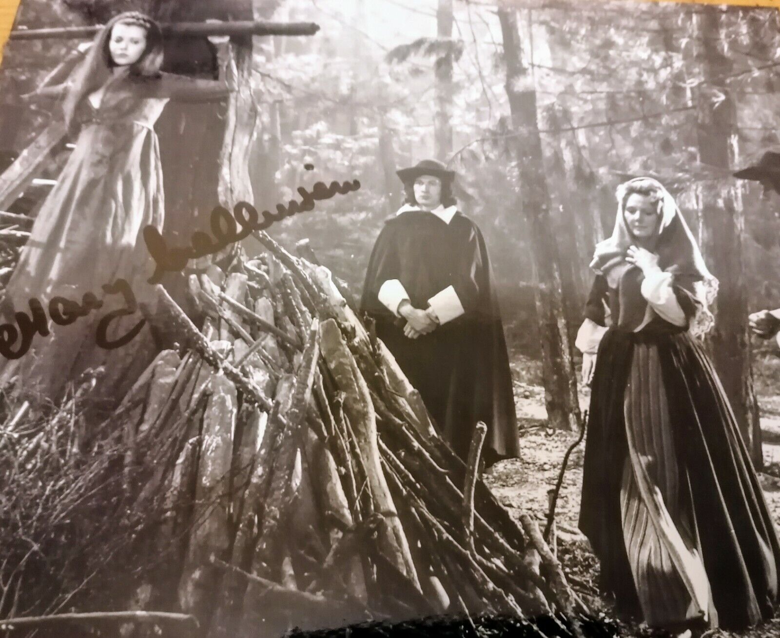 Mary Collinson signed B x W Photo Poster painting from the 1971 Hammer Horror Film T O E