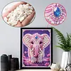 Diamond Painting-DIY Special Shaped Drill Pearl Painting Pink Elephant(30x40cm)