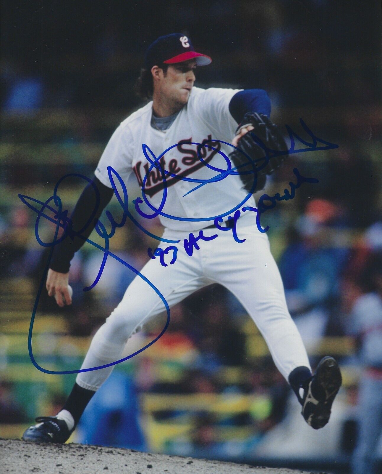 Signed 8x10 JACK MCDOWELL 93 CY Chicago White Sox Autographed Photo Poster painting - COA