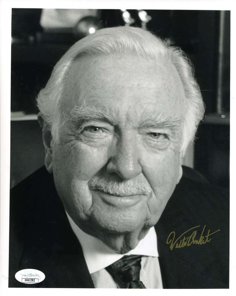 Walter Cronkite JSA Signed 8x10 Photo Poster painting Autograph