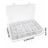 3Psc Pumpkin +48Pcs Round Bottles Diamond Painting Containers Multi Purpose Portable Plastic Case Box with Stickers & Compartments Arts Crafts Storage Bottle for Hardware Rhinestone (48PCS)