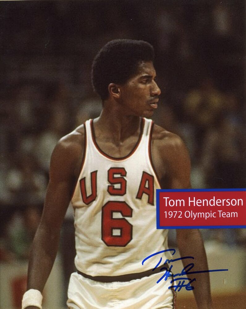 Tom Henderson autographed 8x10 USA Olympic In Person #10 Munich