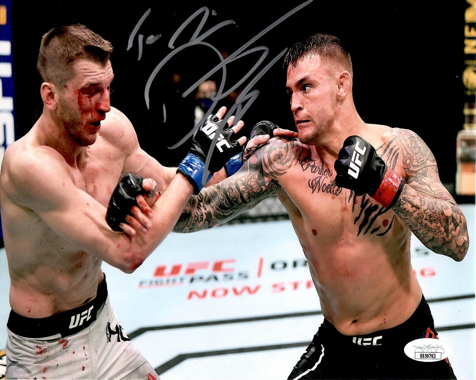 Dustin Poirier autographed signed inscribed 8x10 Photo Poster painting UFC JSA COA Dan Hooker